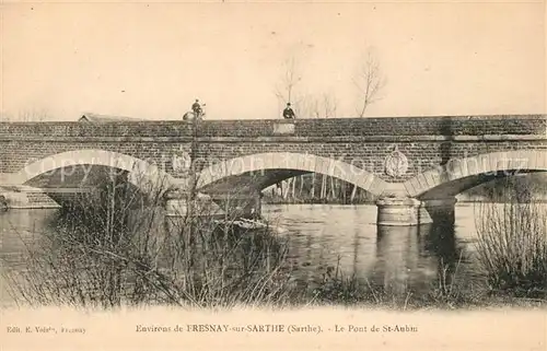 AK / Ansichtskarte Fresnay sur Sarthe Pont de St Aubin Fresnay sur Sarthe