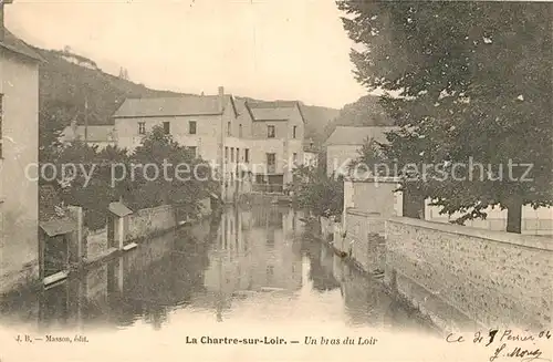 AK / Ansichtskarte La_Chartre sur le Loir Un bras du Loie La_Chartre sur le Loir