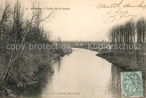 AK / Ansichtskarte La_Suze sur Sarthe Flusspartie La_Suze sur Sarthe