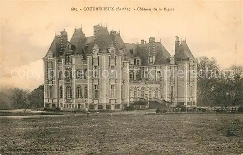 AK / Ansichtskarte Coudrecieux Chateau de la Pierre Coudrecieux