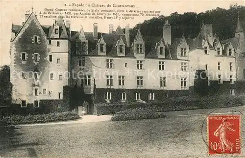 AK / Ansichtskarte Besse sur Braye Facade du Chateau de Courtanvaux Besse sur Braye