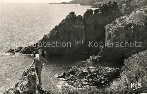 AK / Ansichtskarte Le_Trayas La nymphe des Calanques Rouges Cote d Azur Le_Trayas