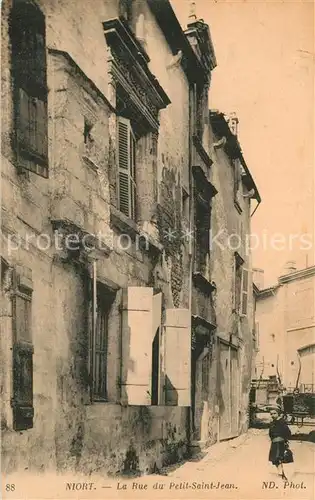 AK / Ansichtskarte Niort Rue du Petit Saint Jean Niort