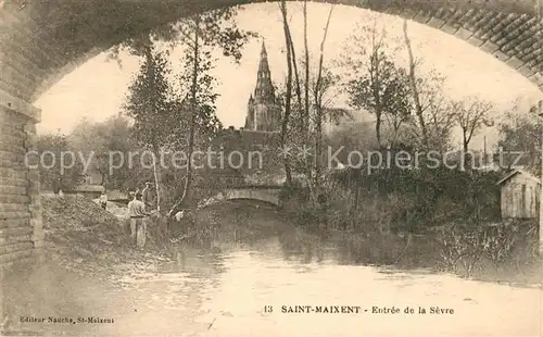 AK / Ansichtskarte Saint Maixent l_Ecole Entree de la Sevre Saint Maixent l_Ecole