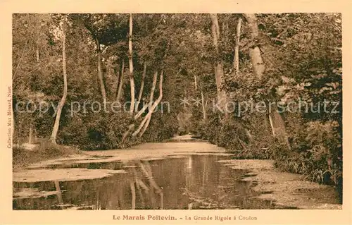 AK / Ansichtskarte Coulon Le Marais Poitevin la Grande Rigole Coulon
