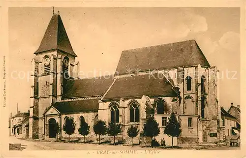 AK / Ansichtskarte Bray sur Somme Eglise Bray sur Somme