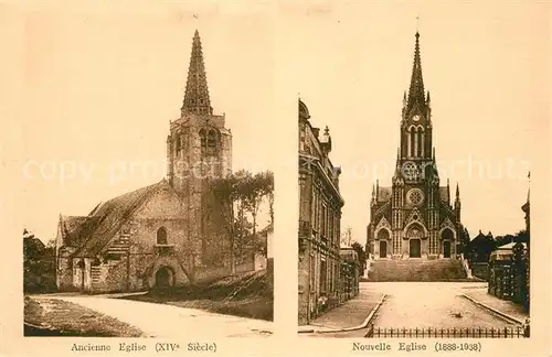 AK / Ansichtskarte Beauval Ancienne et nouvelle Eglise Beauval