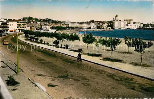 AK / Ansichtskarte Saint Raphael_Var Le Port vu de Frejus Plage Cote d Azur Saint Raphael Var
