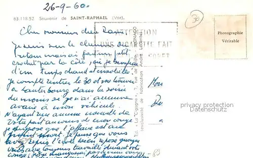 AK / Ansichtskarte Saint Raphael_Var Promenade Plage Cote d Azur Saint Raphael Var