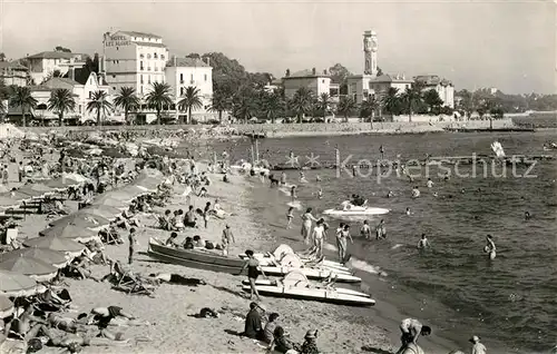AK / Ansichtskarte Saint Raphael_Var La Plage Cote d Azur Saint Raphael Var