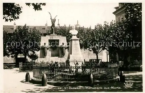 AK / Ansichtskarte Saint Raphael_Var Monument aux Morts Kriegerdenkmal Saint Raphael Var