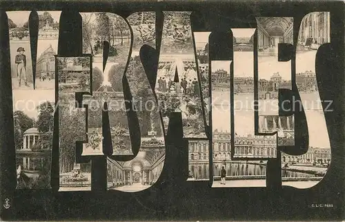 AK / Ansichtskarte Versailles_Yvelines Vues d ensemble Chateaux Parc Versailles_Yvelines