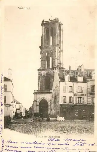 AK / Ansichtskarte Mantes la Jolie Tour Saint Maclou Mantes la Jolie
