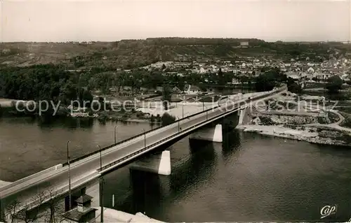AK / Ansichtskarte Mantes sur Seine Nouveau Pont vue sur Lunay Mantes sur Seine