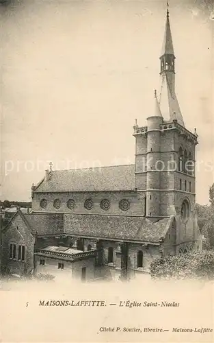AK / Ansichtskarte Maisons Laffitte Eglise Saint Nicolas Maisons Laffitte