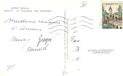 AK / Ansichtskarte Amiens Cathedrale Amiens