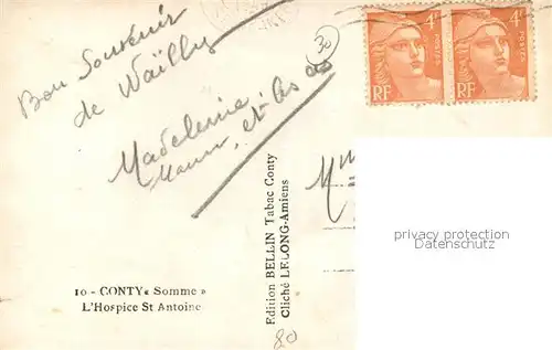 AK / Ansichtskarte Conty Hospice St Antoine Conty