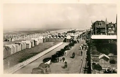 AK / Ansichtskarte Cayeux sur Mer La Plage et les Cabines vue sur Brighton Cayeux sur Mer