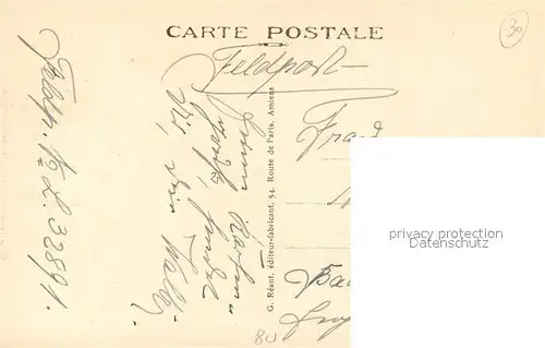 AK / Ansichtskarte Doullens_Somme Le Beffroi Feldpost Doullens_Somme