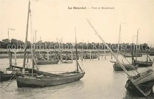 AK / Ansichtskarte Le_Hourdel Port et Boulevard des bateaux Le_Hourdel