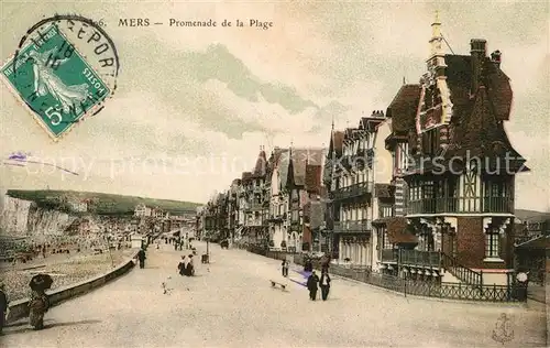 AK / Ansichtskarte Mers les Bains Promenade de la Plage Mers les Bains