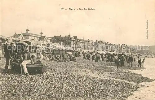 AK / Ansichtskarte Mers les Bains Sur les Galets Plage Mers les Bains