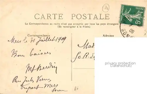 AK / Ansichtskarte Mers les Bains Le Calvaire Croix vue panoramique Mers les Bains