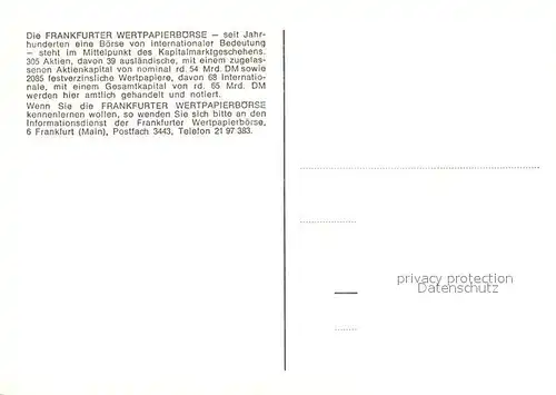 AK / Ansichtskarte Berufe Wertpapierb?rse Frankfurt  Berufe