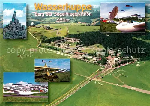 AK / Ansichtskarte Segelflug Wasserkuppe Fliegeraufnahme 