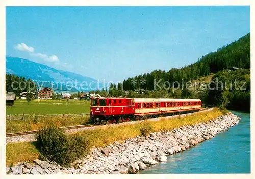 AK / Ansichtskarte Eisenbahn Schmalspurstrecke Zell am See Krimml  Eisenbahn