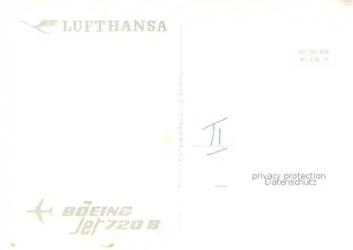 AK / Ansichtskarte Lufthansa Boeing Jet 720 B  