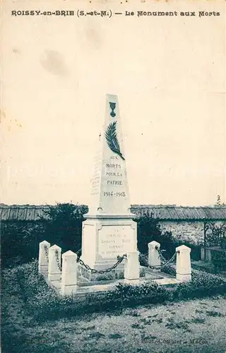 AK / Ansichtskarte Roissy en Brie Le Monument aux Morts Roissy en Brie