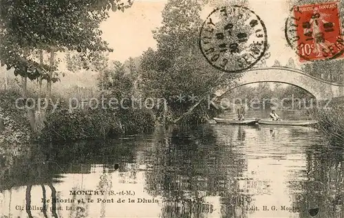 AK / Ansichtskarte Montry De Morin et le Pont de la Dhuis Montry