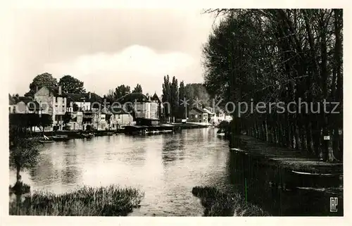 AK / Ansichtskarte Moret sur Loing Loing et les Hotels Moret sur Loing