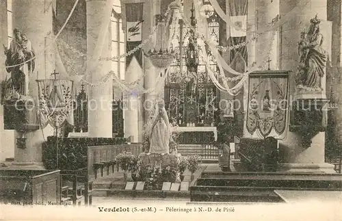 AK / Ansichtskarte Verdelot Eglise Verdelot