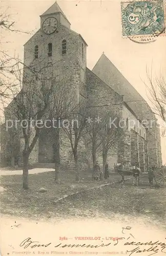 AK / Ansichtskarte Verdelot Eglise Verdelot