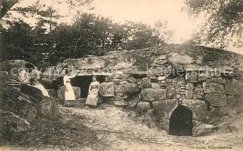 AK / Ansichtskarte Villiers sous Grez H?hle und Frauen Villiers sous Grez