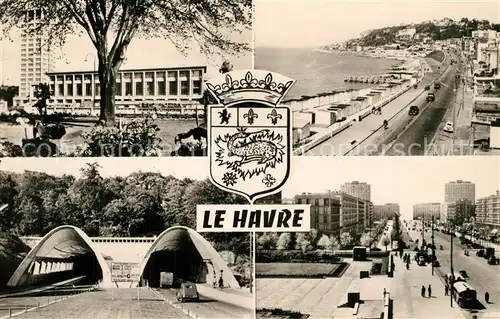 AK / Ansichtskarte Le_Havre Avenue Foch Hotel de Ville Tunnel Genner Boulevard Albert 1. Le_Havre