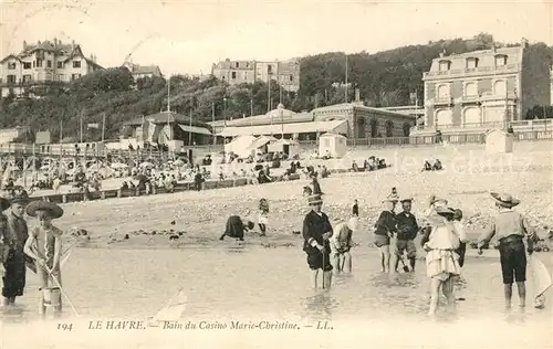 AK / Ansichtskarte Le_Havre Bain du Casino Marie Christine Le_Havre