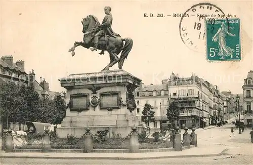 AK / Ansichtskarte Rouen Statue de Napoleon Rouen