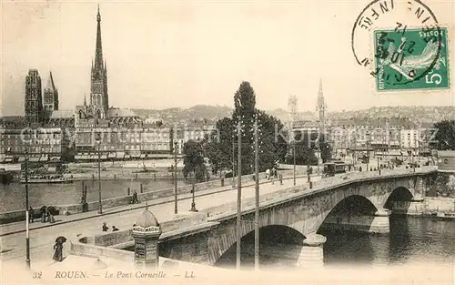 AK / Ansichtskarte Rouen Pont Corneille Rouen