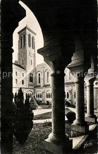 AK / Ansichtskarte Dourgne Abbaye d Encalcat Clocher de l Eglise Le Cloitre Dourgne