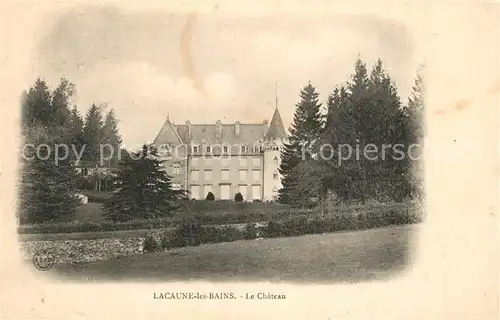 AK / Ansichtskarte Lacaune_les_Bains Chateau Schloss Lacaune_les_Bains