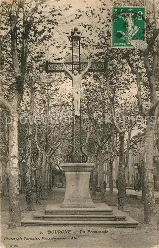 AK / Ansichtskarte Dourgne La Promenade Croix Dourgne
