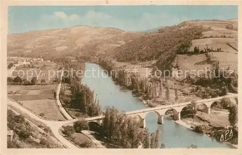 AK / Ansichtskarte Trebas Panorama Vallee du Tarn et Trebas Trebas