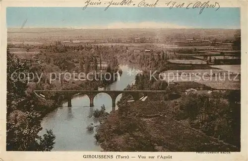AK / Ansichtskarte Giroussens Panorama vue sur l Agout Giroussens