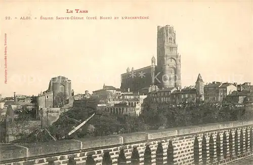 AK / Ansichtskarte Albi_Tarn Eglise Sainte Cecile Archeveche Albi_Tarn