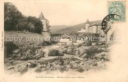 AK / Ansichtskarte Brassac_Tarn Mairie et Pont vieux Brassac Tarn
