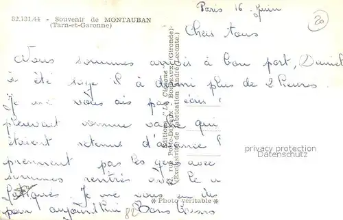 AK / Ansichtskarte Montauban Vues d ensemble Arcades Pont Montauban