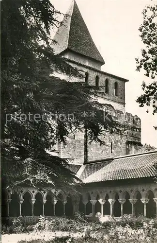 AK / Ansichtskarte Moissac Abbaye Cloitre Clocher fortifie XIIe siecle Moissac